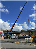 SE3033 : Regent Street flyover replacement - crane by Stephen Craven