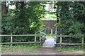 Footbridge over Nant Onneu to rear of Owen