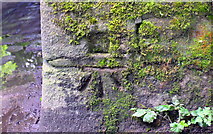 SD9926 : Benchmark on Rochdale Canal Bridge 15 by Roger Templeman