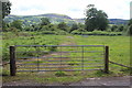 Gated track on west of Llangattock Village