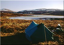 NN8880 : Lonely tent by Loch Mhairc by Alan Reid