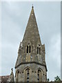 The octagonal spire of St Mary