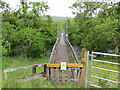 Footbridge across the River Avon closed to all feet