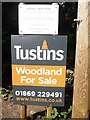 Woodland for Sale Notice by Lawrence Grove Wood