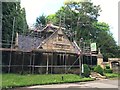 East Lodge Newstead Abbey, under scaffolding