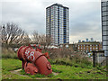 Bit of old pump on Greenway, 2010