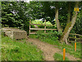 Start of a footpath to Howley Hall