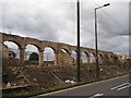 Partially demolished stone arches 