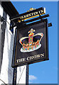 The Crown (2) - sign, High Street, Claverley, Shrops