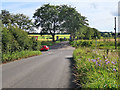 Road junction on the A726 north of Strathaven