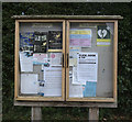 Village notice board