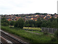 View from Cottingley station towards Churwell 