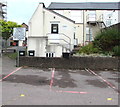 Red bays in Clarence Place Car Park, Pontypool