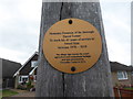 Plaque on village sign at Istead Rise