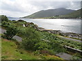 NG7921 : The eastern bank slipway for the Kylerhea Ferry by Peter Wood