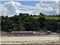 Train passing through Ferryside