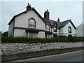 Semi-detached houses built of clunch