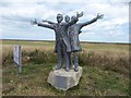 TR0469 : Short Brothers statue at Leysdown Country Park by Marathon