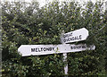 Road sign on Pocklington Lane at Giverndale Lane