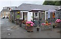 NT3537 : Outdoor seating, Caberston Coffee Shop Walkerburn by Jim Barton