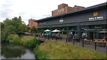 SO8376 : Restaurants and bars along the River Stour in Kidderminster by Mat Fascione