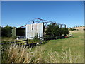 Roofless corrugated barn near Fiddington Clays, Market Lavington