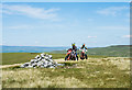 NY8003 : Trail bikes at summit of High Pike (Hill) by Trevor Littlewood