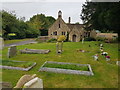 Old school house and churchyard, Latton, Wiltshire