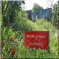 Bridleway closed at Marcham Mill