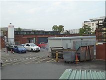 SO8754 : Worcestershire Royal Hospital - estates department yard by Chris Allen