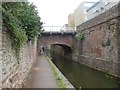 Canal between the walls and Albert Street bridge, Bridgwater