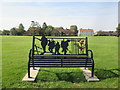 First  World  War  memorial  seat  on  Cranswick  Green