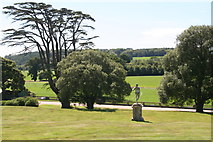 SS6728 : Castle Hill Gardens (5): cedar tree and classical sculpture by Chris