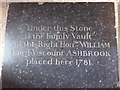 St Faith, Shellingford: ledger slab