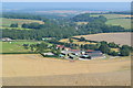 View over South Farm with Ansty in the distance