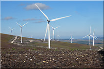 NJ3126 : Dorenell Wind Farm by Anne Burgess