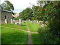 Path through the churchyard, Ingleby Greenhow