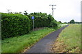 NY4359 : Footpath/cycle path into Low Crosby from A689 near East Lodge by Roger Templeman