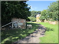 Ram guarding the path to the church, Ragdale