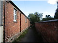 Footpath at the side of the Village Hall, Hoby