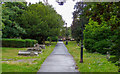 Path through St Thomas? Churchyard, Brentwood