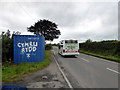 SN4239 : Cymru Rydd (Free Wales) and a Bwcabus (Book a bus) by John Lucas