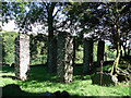 Pillars by the ruin of Ffarm Pen Castell