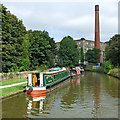 Macclesfield Canal and mill in Bollington, Cheshire