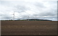 Field and wind turbines near North Redbog