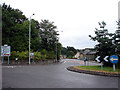 Raven Square, roundabout, Welshpool