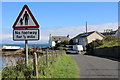 Warning Sign, Harbour Road Drummore