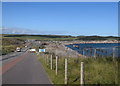 Driving past the new harbour