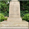 Over Knutsford War Memorial Dedication