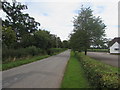 Road past the village hall, Llanarth, Monmouthshire 